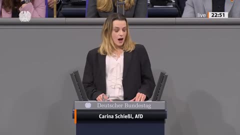 Carina Schießl über die Verantwortungslosigkeit der Altparteien! - AfD-Fraktion im Bundestag