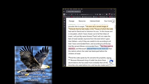 Journey Through The Bible - 2 Kings 21 - The Wicked Reigns Of Manasseh And Amon in Judah 09302025