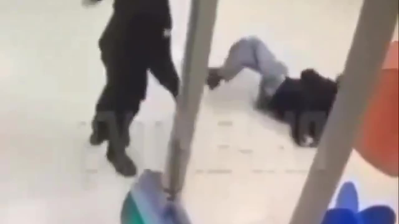 Dude Sucker Punches a Security Guard and Then Gets Eliminated With a Vicious Spinning Kick
