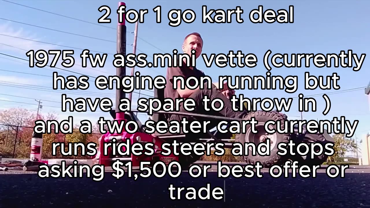 2 for 1 go kart deal