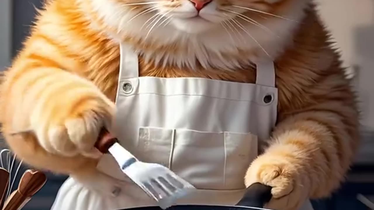 Trending ai cat video