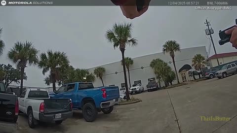 Houston police officers shot and injured an armed suspect after he shot at an officer during pursuit