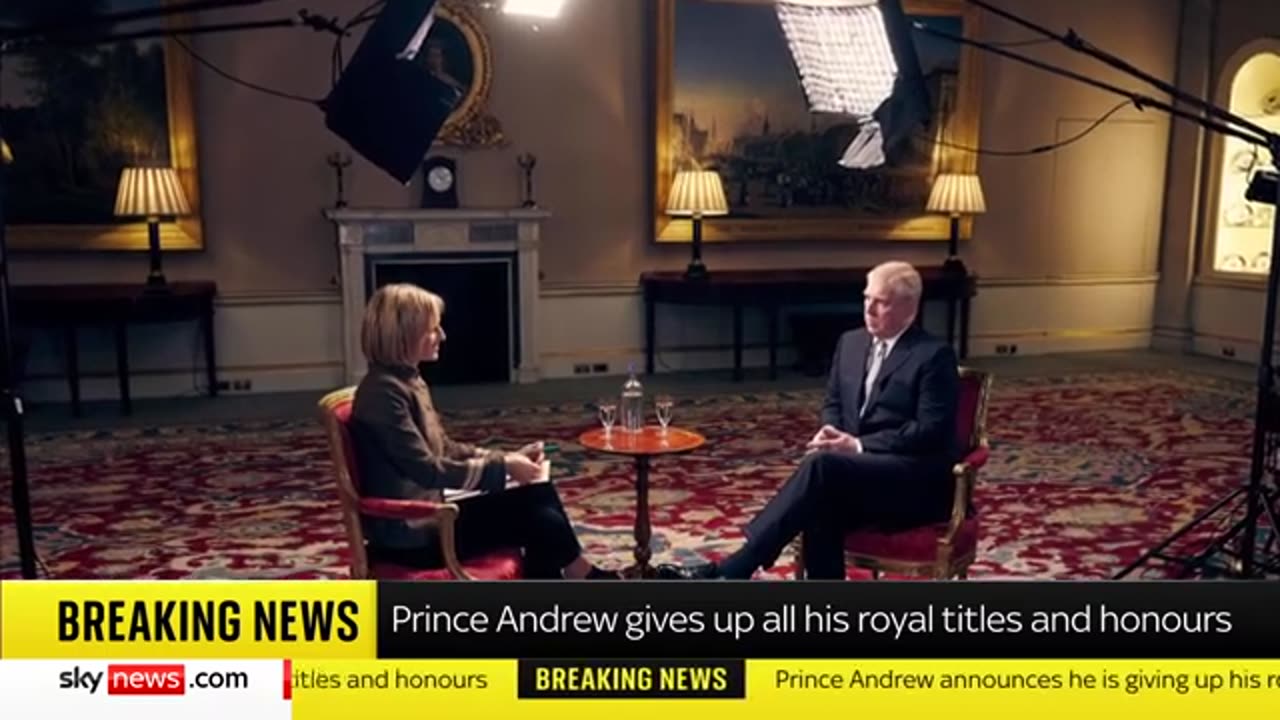 News at Ten | Prince Andrew to give up all his titles and honours, including Duke of York