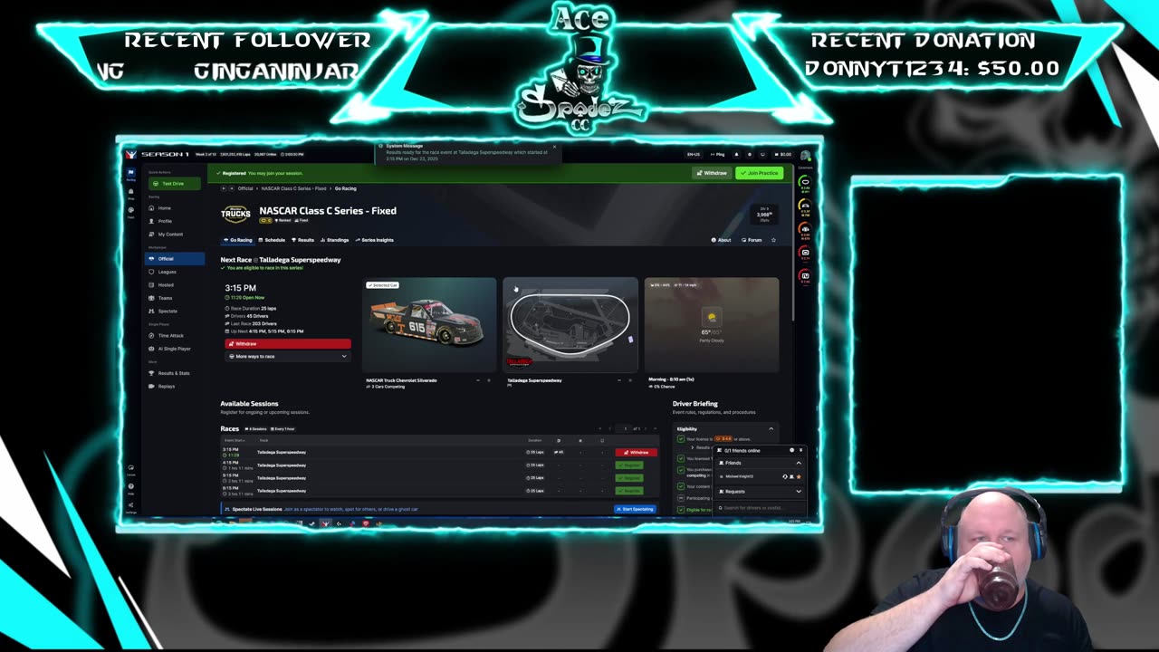 It's Dega Baby! iRacing 1440p