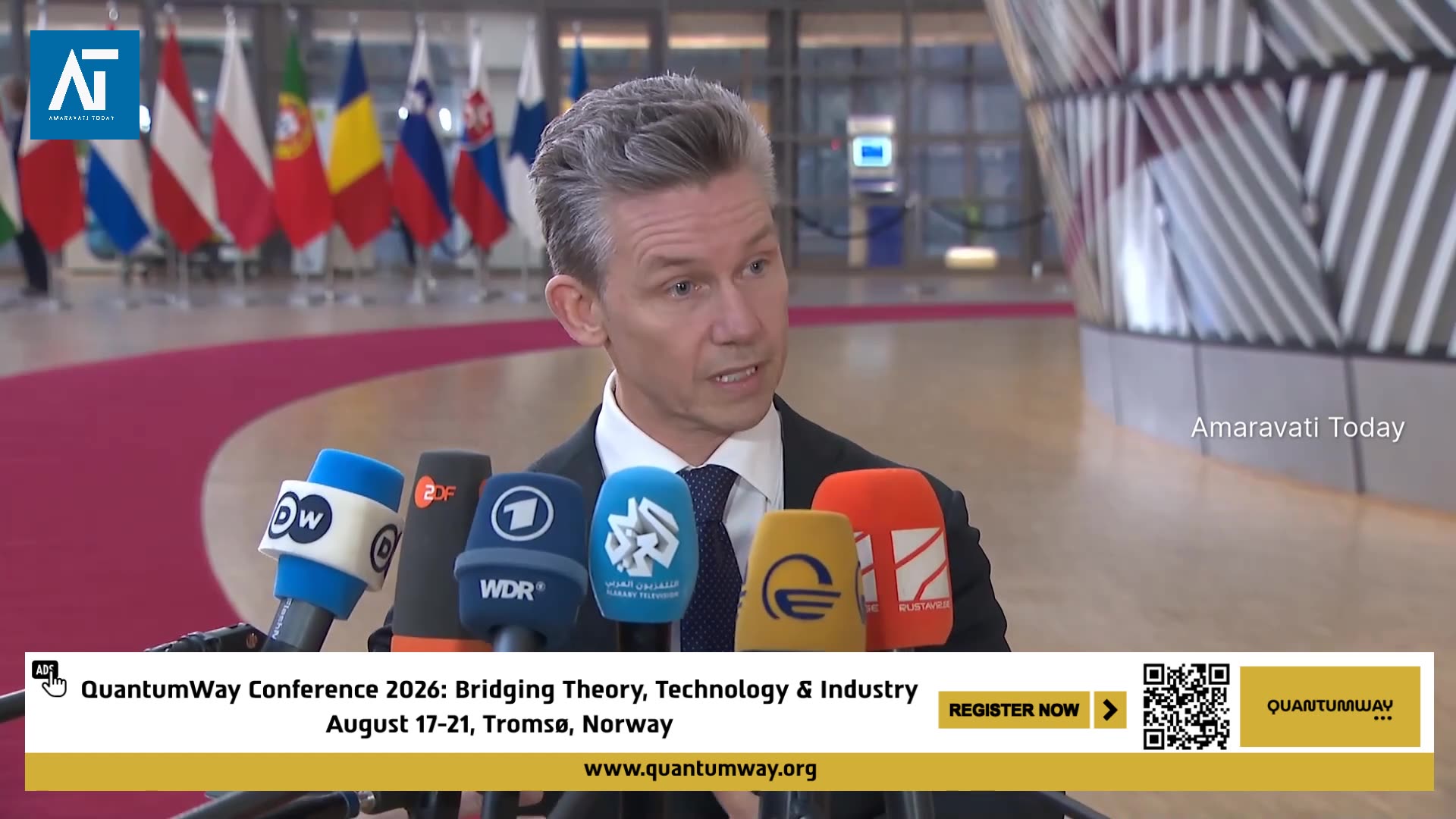 Sweden’s Defence Minister Pål Jonson Arrives at EU Defence Council | Brussels | Amaravati Today