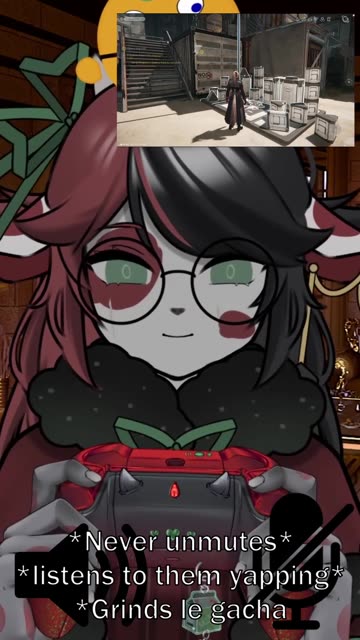 When you want company but too drained to talk #vtuber #relatable