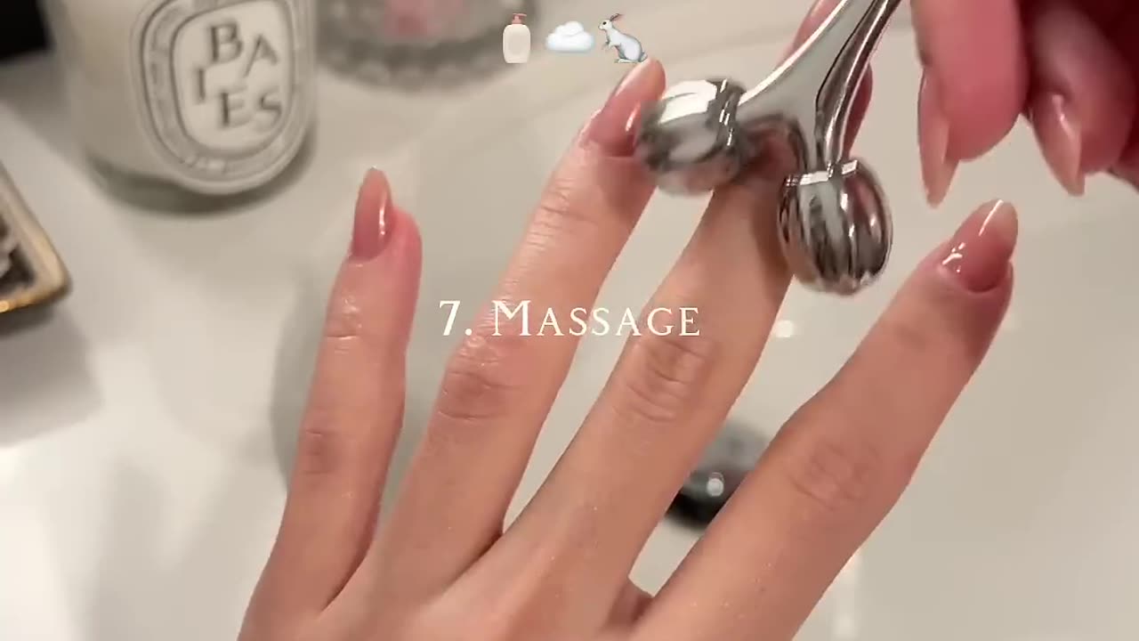 🧴☁️🐇ASMR Handcare routine #nailcare #facial #selfcareroutine #athomespaday #selfcare