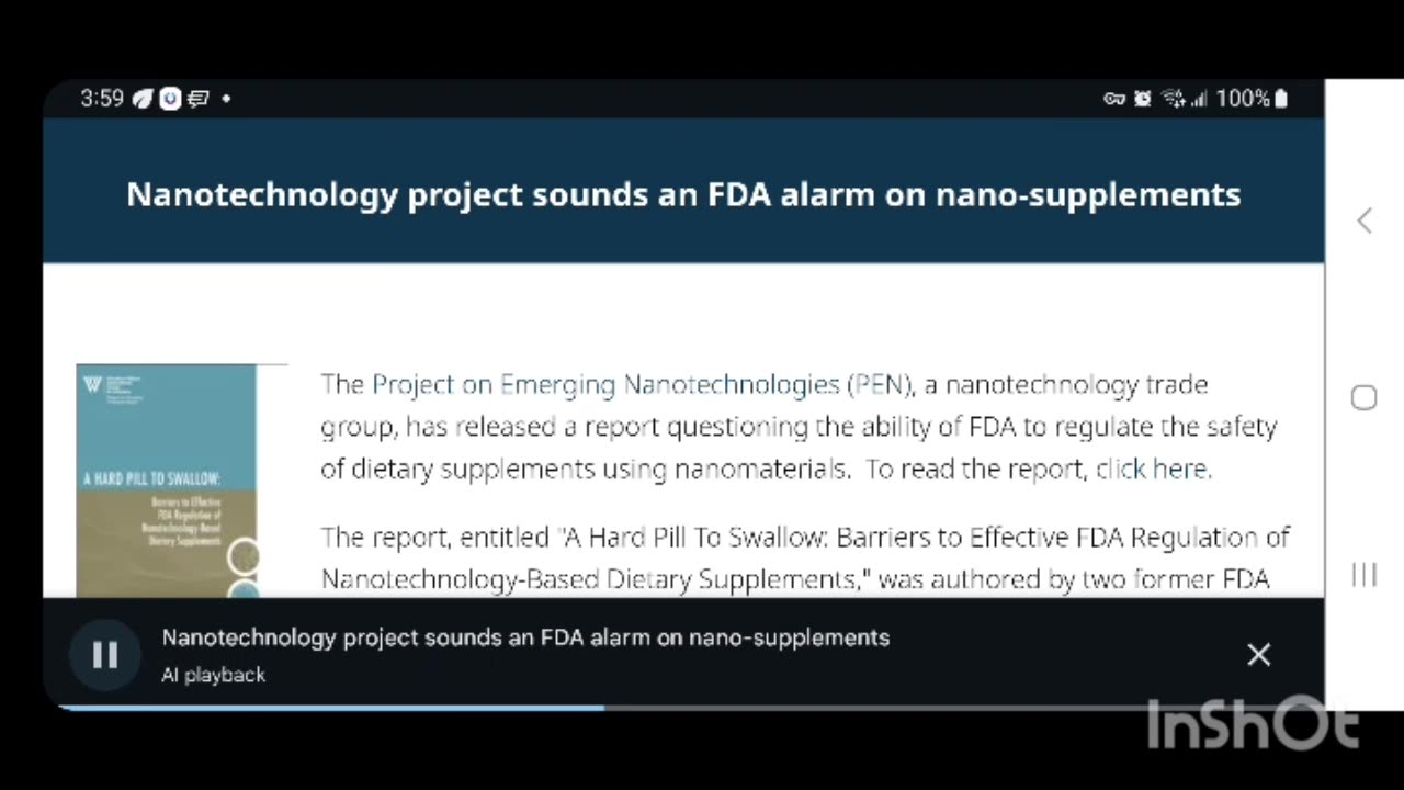 Nanotechnology Programs at FDA - FOOD & COATINGS, COSMETICS & NUTRACEUTICALS