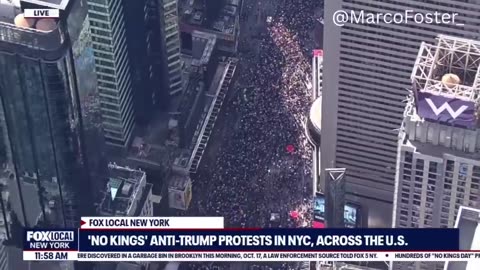 HAPPENING NOW: A MASSIVE crowd fills the streets of New York City