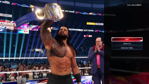 WWE 2K24 - Roman Reigns vs. John Cena | Amazing Match at SummerSlam | PS5™ [4K60]
