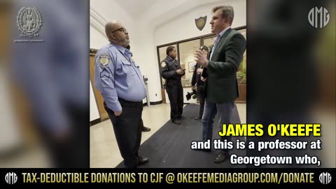 COPS CALLED on Jame's O'Keefe After Confronting Georgetown Dean caught on hidden camera using racial slurs