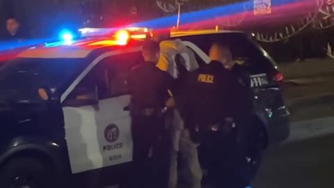 Police have detained an armed suspect wearing a bulletproof vest in Hollywood