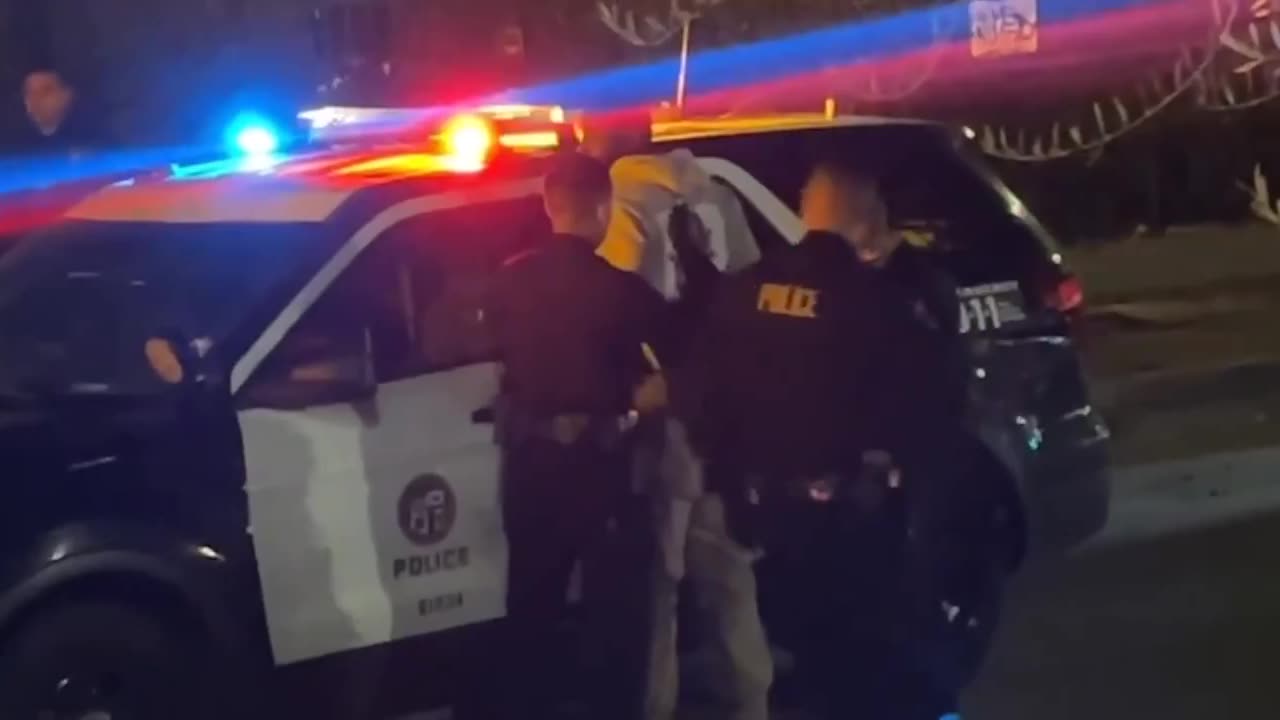 Police have detained an armed suspect wearing a bulletproof vest in Hollywood