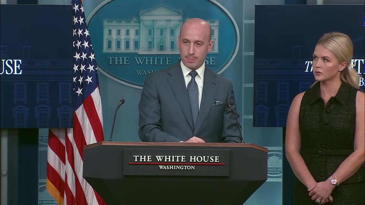 Press Secretary Karoline Leavitt and Stephen Miller Brief Members of the Media, May 01, 2025