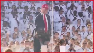 Navy Sailors Go Wild as POTUS Breaks Out His “Trump Dance” on Board an Aircraft Carrier