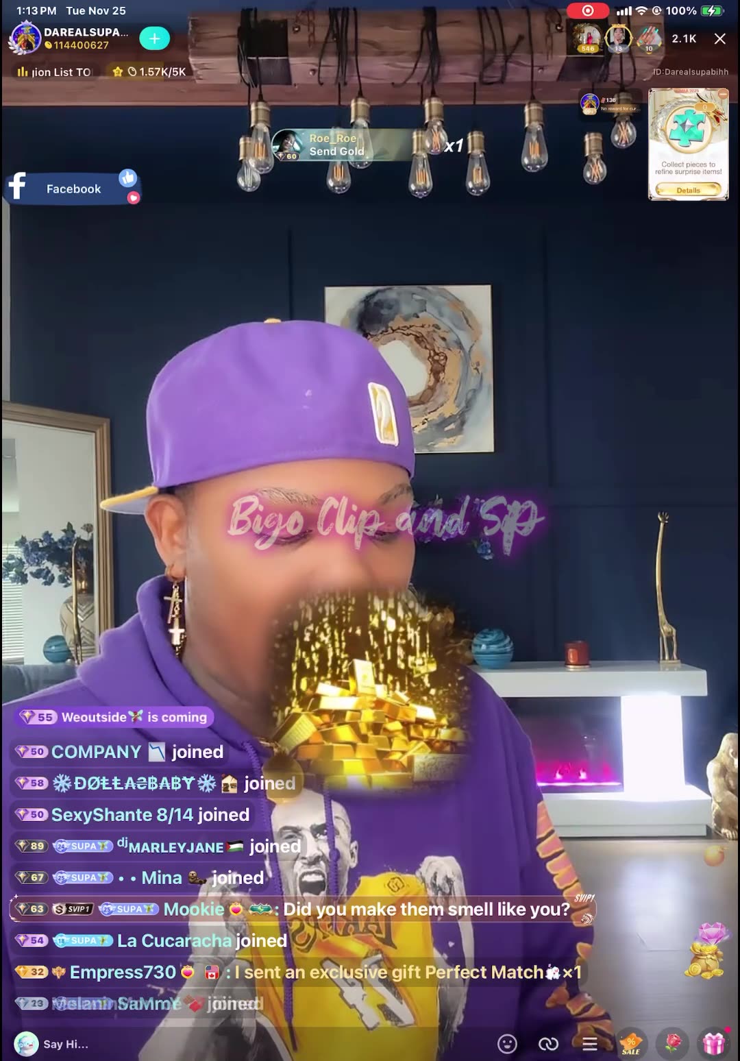 Supa says he dont wanna line with low lifes n reads everyone 11/25/25 #bigoclipandsip