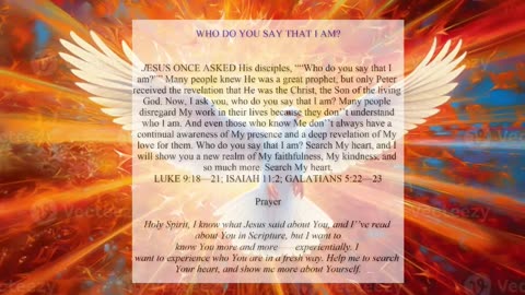 Who Do You Say That I AM ?