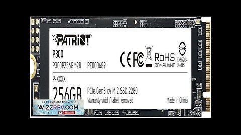 Patriot P300 M.2 PCIe Gen 3 x4 256GB Low-Power Consumption SSD Review