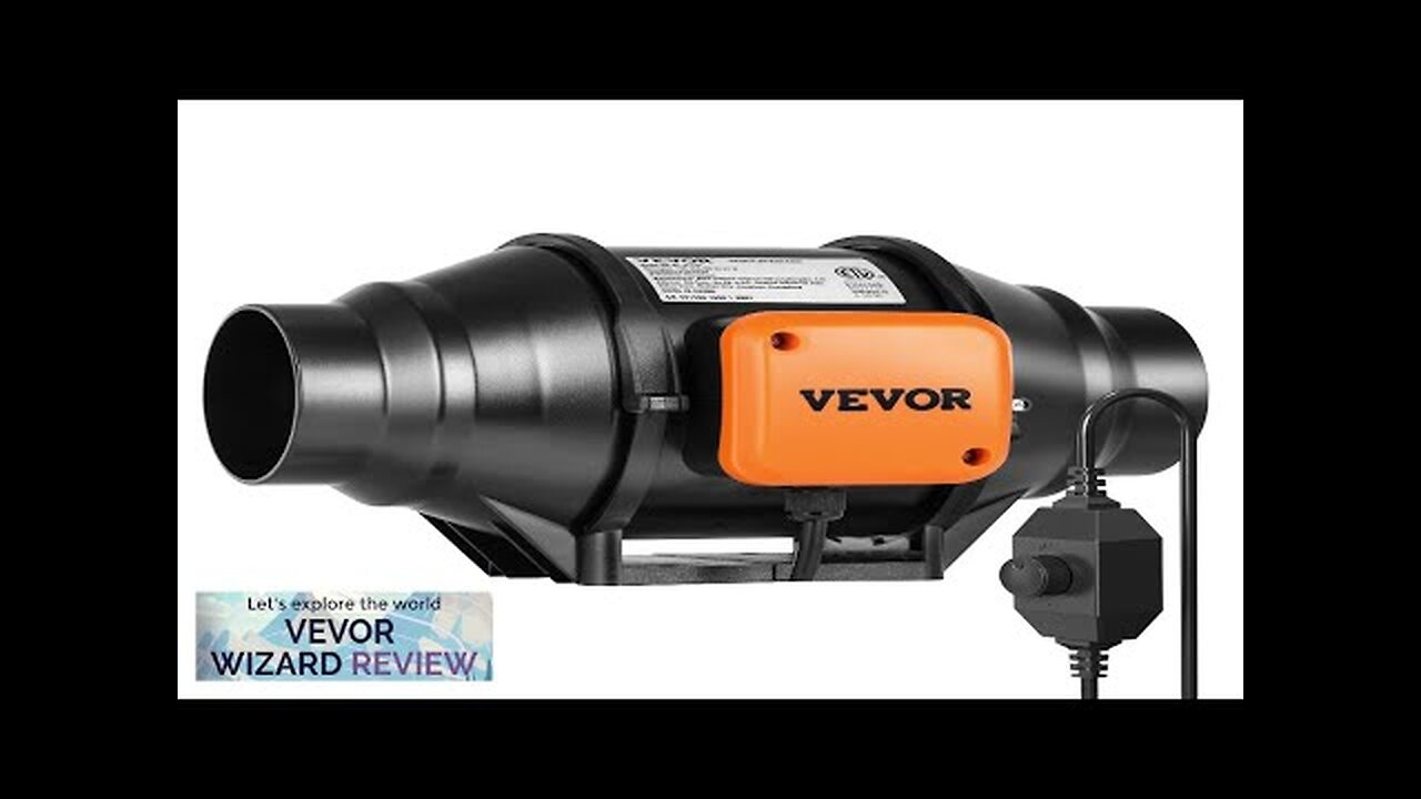 VEVOR 4 Inch Inline Duct Fan HVAC Exhaust Blower Kit AC Variable Review