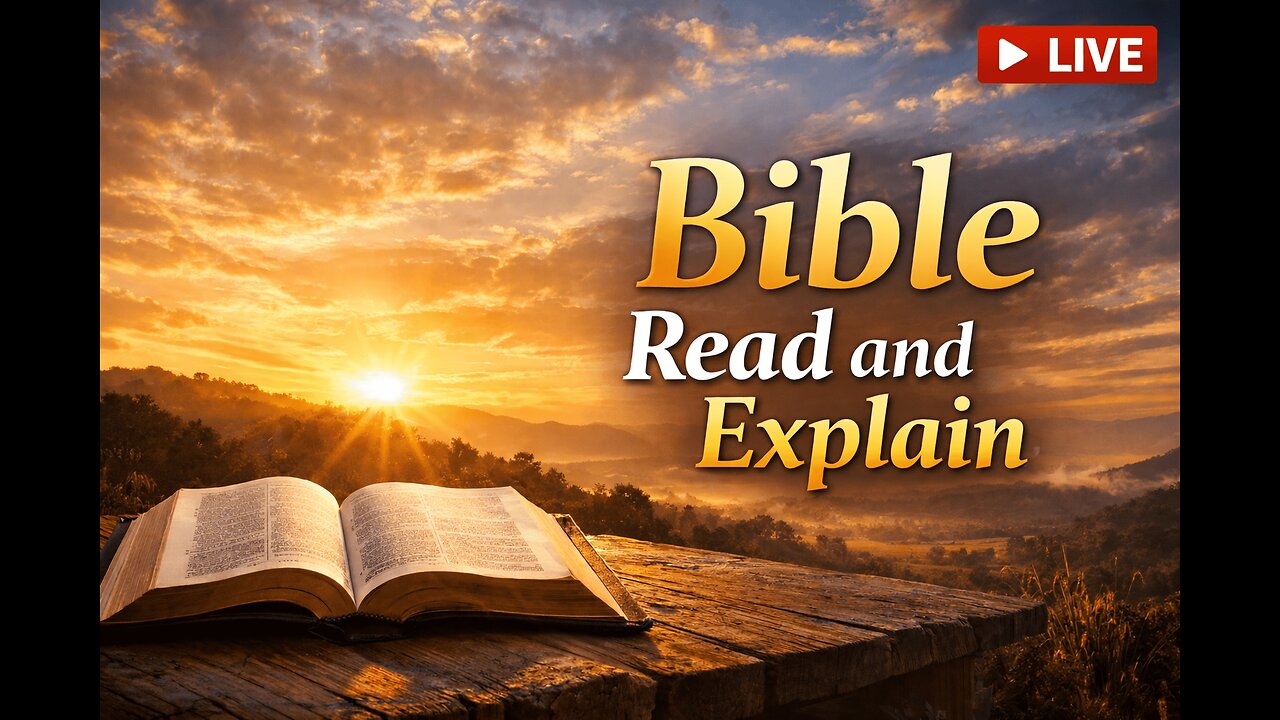 ible Study Live Stream | Reading & Explaining Scripture in English