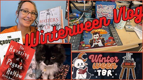 WINTERWEEN Reading Vlog | 3 Spooky Books, Coloring & Cats