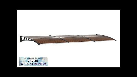 VEVOR Window Door Awning Canopy 38" x 117" UPF 50+ Polycarbonate Entry Review