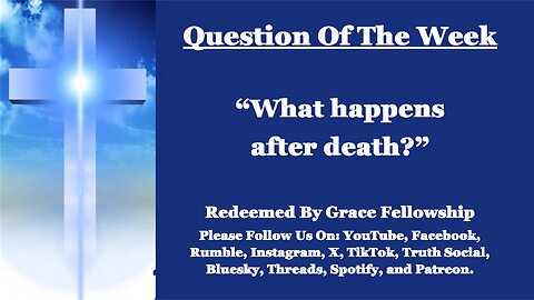 The RBGF LIVE "Question of the Week"