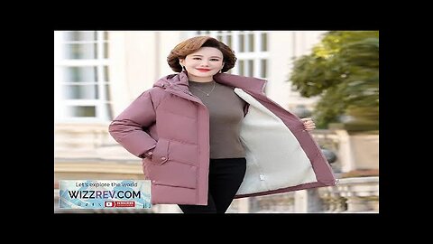 2024 New Women's Winter Puffer Cotton Padded Jacket Hooded Fleece Thick Parkas Review