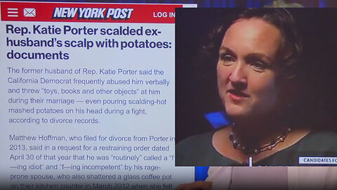 Katie Porter wants to have a happy time & doesn't want to answer a reporter's questions▮The Jimmy Dore Show