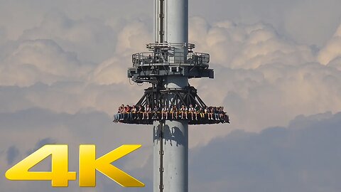 Thrilling 4K Ride on the AtmosFear Freefall Tower at Liseberg, Gothenburg, Sweden"