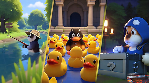 fishing with ducks