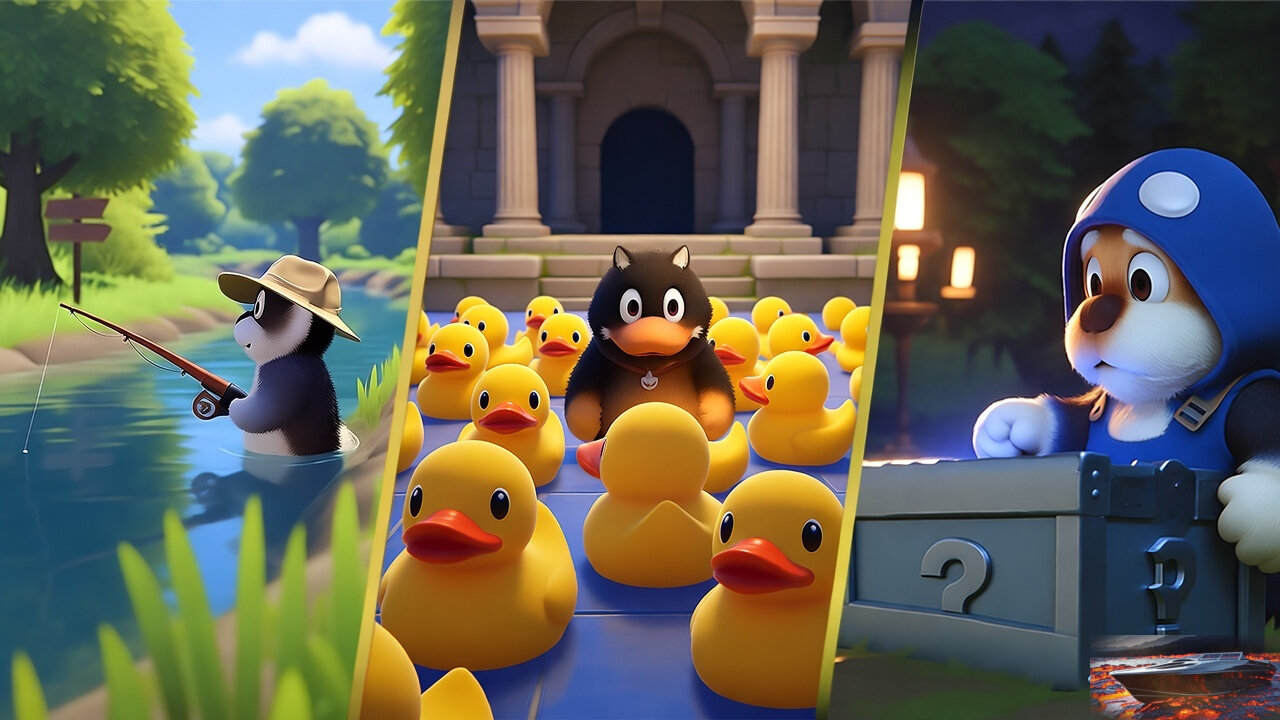 fishing with ducks