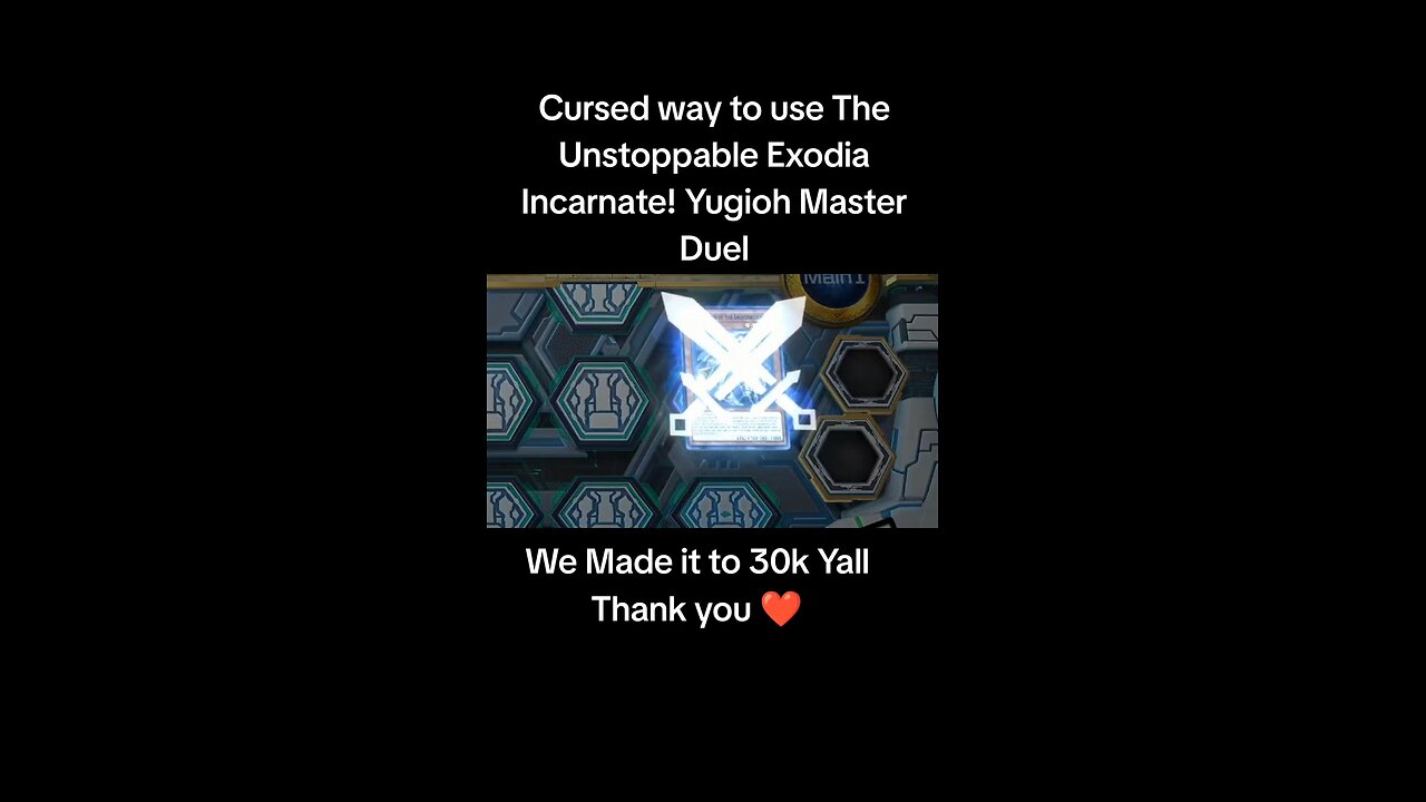 Cursed way to use The Unstoppable Exodia Incarnate! Yugioh Master Duel