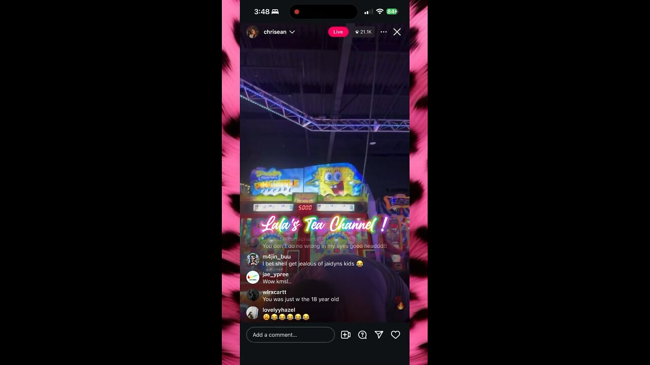 - CHRISEAN ; AT THE ARCADE W| BLUEFACE !