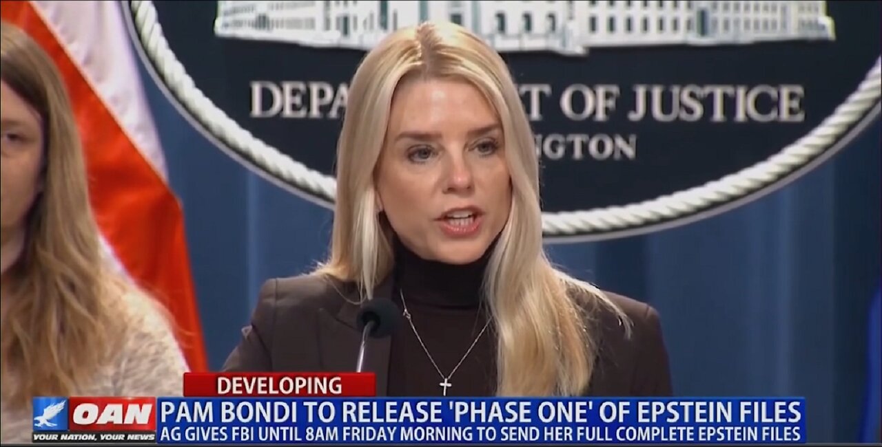 FBI HAS UNTIL FRIDAY MORNING TO GIVE BONDI THE REST OF THE EPSTEIN FILES