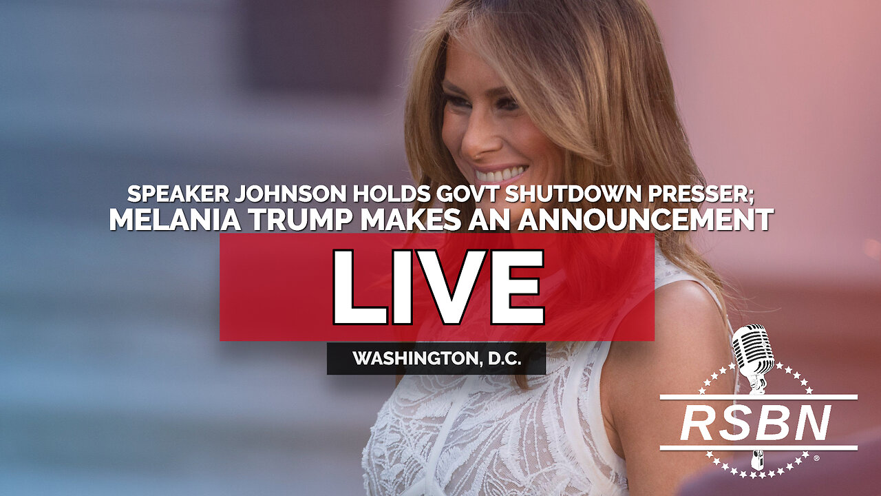 LIVE: Speaker Johnson Holds Govt Shutdown Presser; Melania Trump Makes an Announcement - 10/10/25 2025-10-10 14:06
