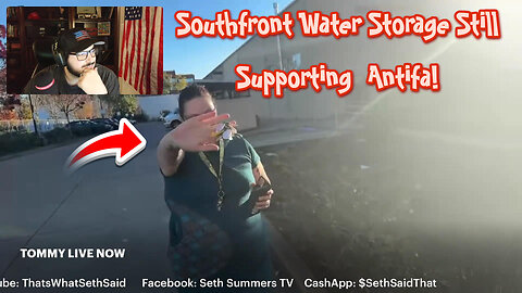 Secret #ANTIFA Storage In #Portland Worker Telling #Tommy To Get Off The Sidewalk To #Protest