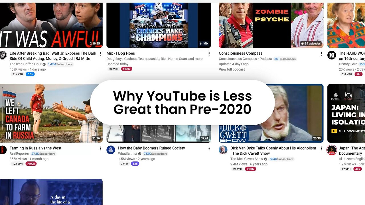 Wonder Why YouTube isn't the Same?
