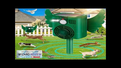 Solar Animal Repeller Outdoor 2024 New Cat Repellent Ultrasonic with Motion Sensor Review