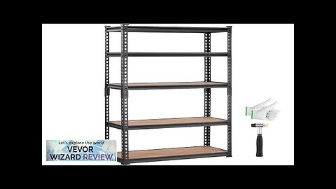 VEVOR Storage Shelving Unit 5-Tier Adjustable 2000 lbs Capacity Heavy Duty Garage Review