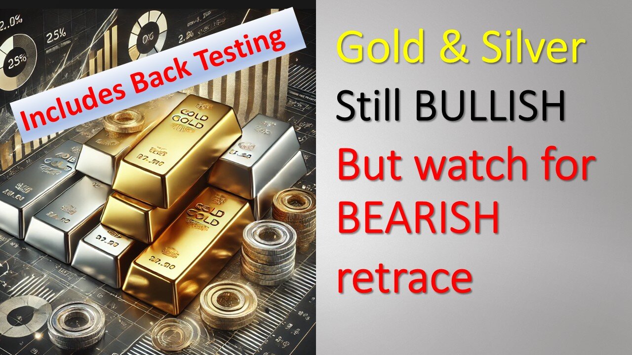 Gold and Silver still BULLISH but watch for BEARISH retrace