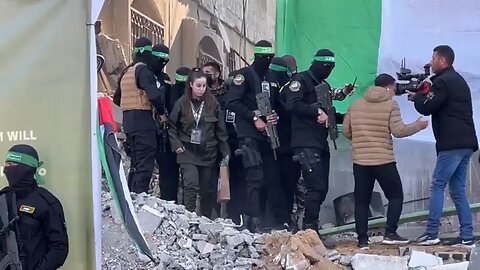 Israeli hostage Agam Berger handed over to Red Cross by Hamas in Northern Gaza