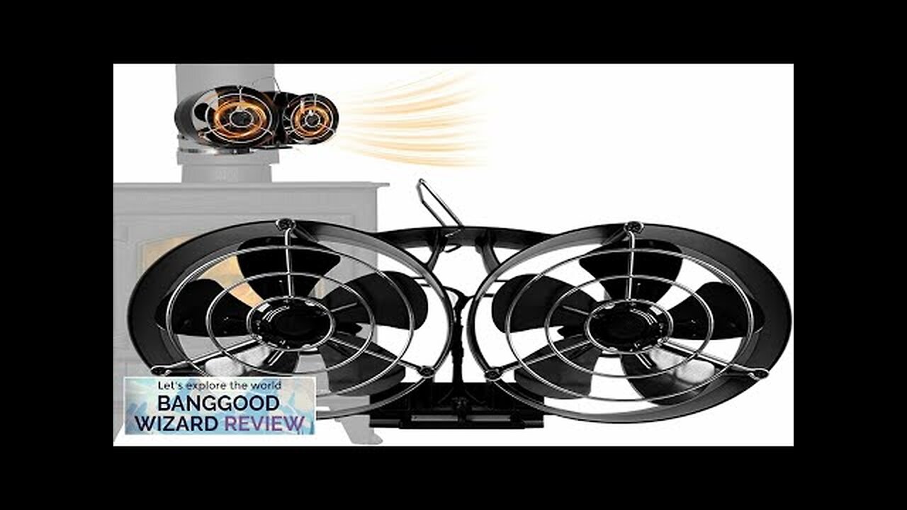 10 Blades Heat Powered Stove Fan With Cover Wall-mounted Fireplace Heat Powered Review