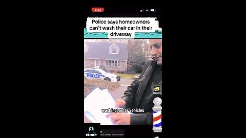 Cop says washing your car is ILLEGAL?!🤔