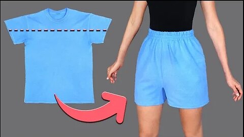 How to transform a T-shirt into a style shorts quickly and easily! Miarti 🧵✂️.