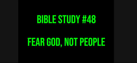 Good Evening, People! 🌥️ Bible Study #48 📖 Fear God, Not People #ASL #deaf #signlanguage