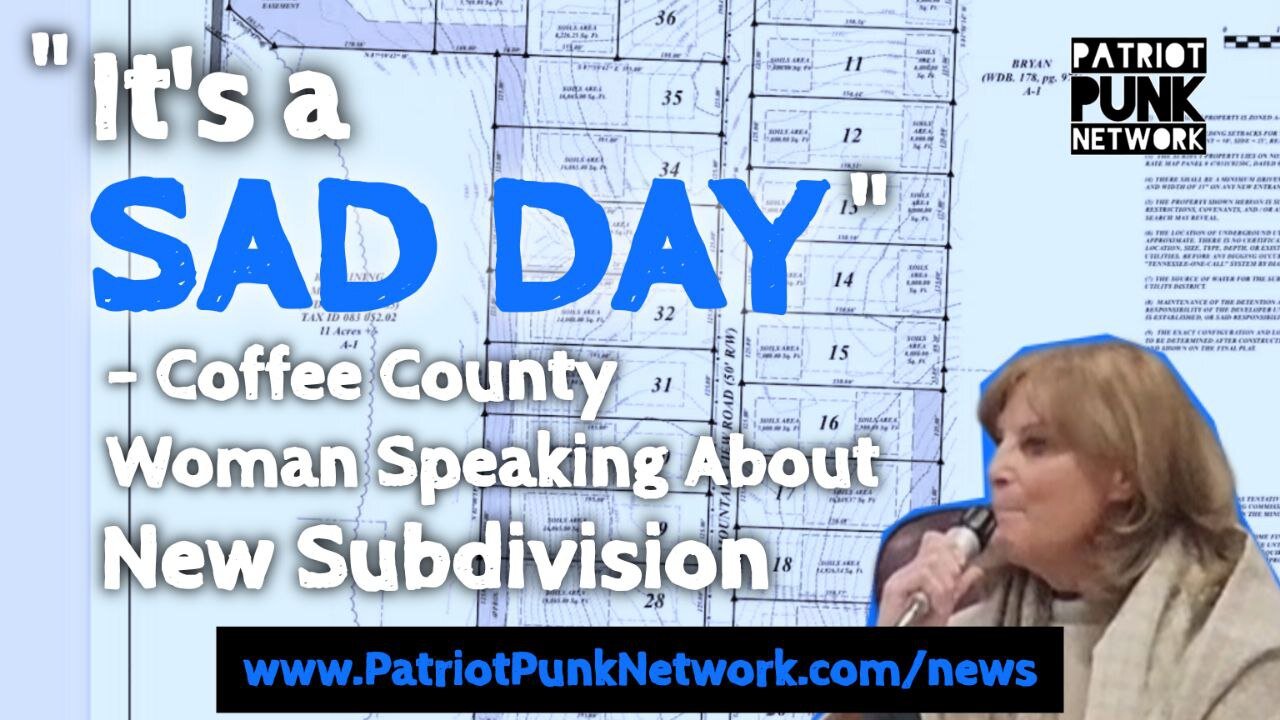 Local Woman Calls Sub-Division Approval "A Sad Day"