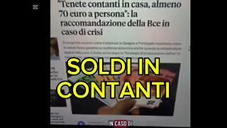 BCE shock: tenete 70€ in contanti a persona | Crisi, blackout e Agenda 2030