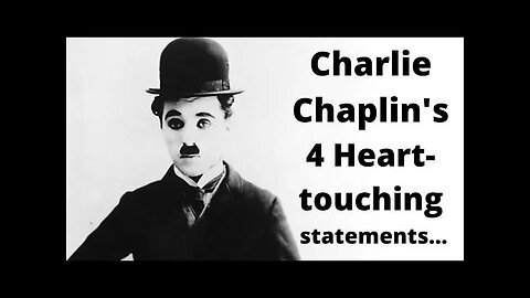 Charlie Chaplin’s last Statements to the people 💯