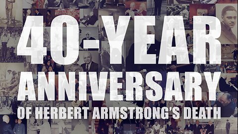 40-Year Anniversary of Herbert Armstrong’s Death - Trumpet Daily | Jan. 16, 2026